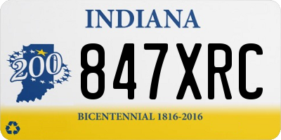 IN license plate 847XRC