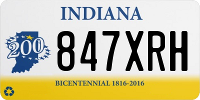 IN license plate 847XRH