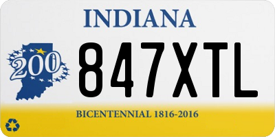 IN license plate 847XTL