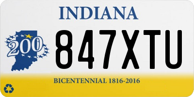IN license plate 847XTU