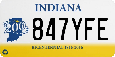 IN license plate 847YFE