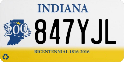 IN license plate 847YJL