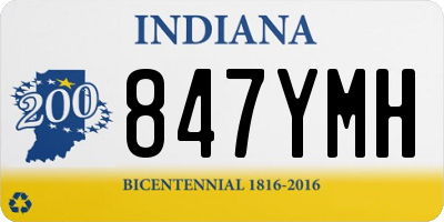 IN license plate 847YMH