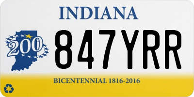 IN license plate 847YRR