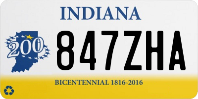 IN license plate 847ZHA