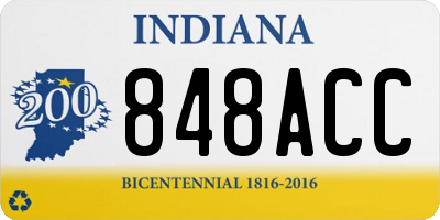 IN license plate 848ACC