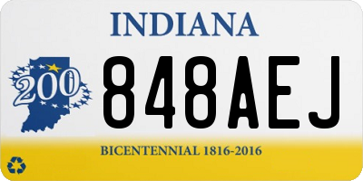 IN license plate 848AEJ