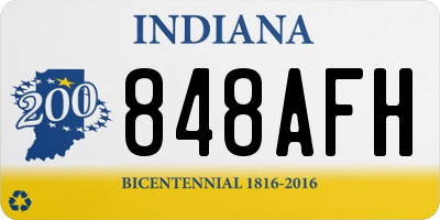 IN license plate 848AFH
