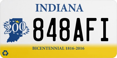 IN license plate 848AFI