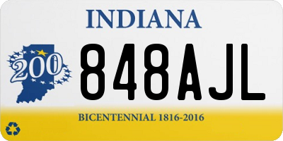 IN license plate 848AJL
