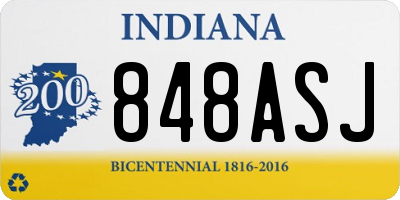 IN license plate 848ASJ
