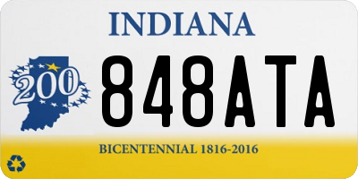 IN license plate 848ATA