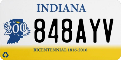 IN license plate 848AYV