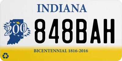 IN license plate 848BAH