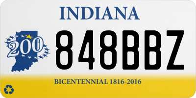 IN license plate 848BBZ