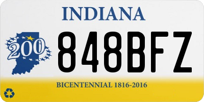 IN license plate 848BFZ