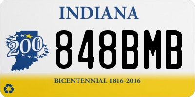 IN license plate 848BMB