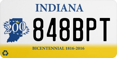 IN license plate 848BPT