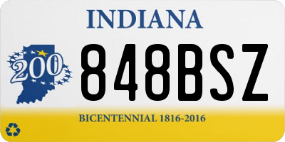 IN license plate 848BSZ