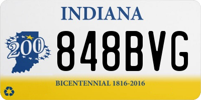 IN license plate 848BVG