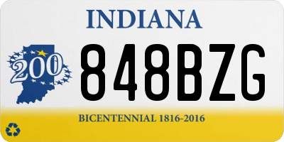 IN license plate 848BZG