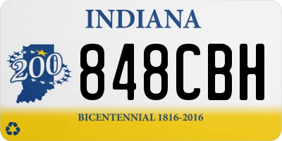 IN license plate 848CBH