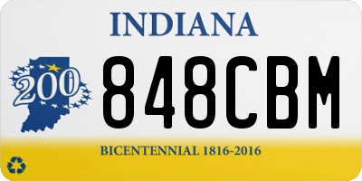 IN license plate 848CBM