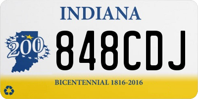 IN license plate 848CDJ