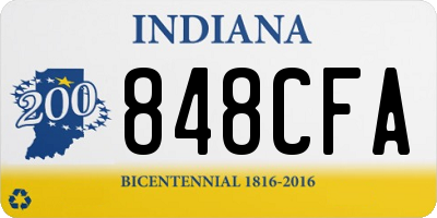 IN license plate 848CFA