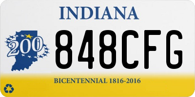 IN license plate 848CFG