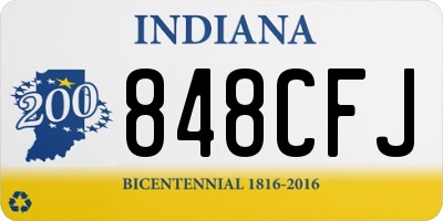 IN license plate 848CFJ
