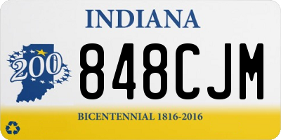 IN license plate 848CJM
