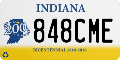 IN license plate 848CME