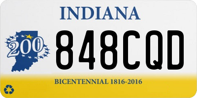 IN license plate 848CQD