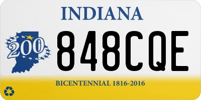 IN license plate 848CQE