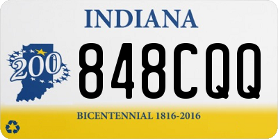 IN license plate 848CQQ