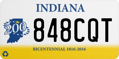 IN license plate 848CQT