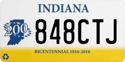 IN license plate 848CTJ