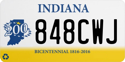IN license plate 848CWJ