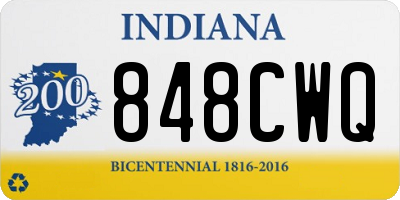 IN license plate 848CWQ