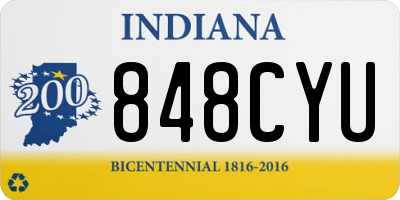 IN license plate 848CYU