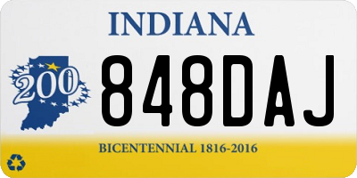 IN license plate 848DAJ