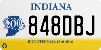 IN license plate 848DBJ