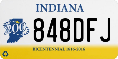 IN license plate 848DFJ