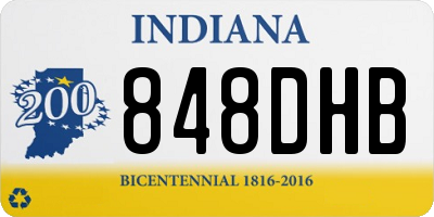 IN license plate 848DHB