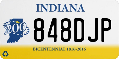 IN license plate 848DJP