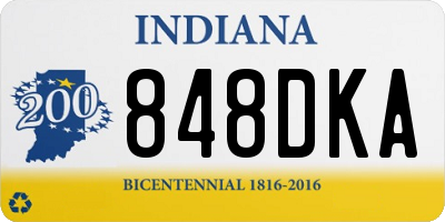IN license plate 848DKA
