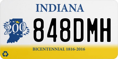 IN license plate 848DMH