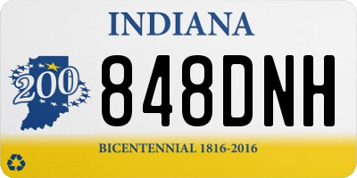IN license plate 848DNH