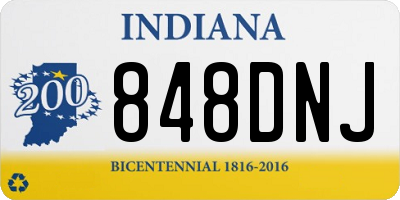 IN license plate 848DNJ